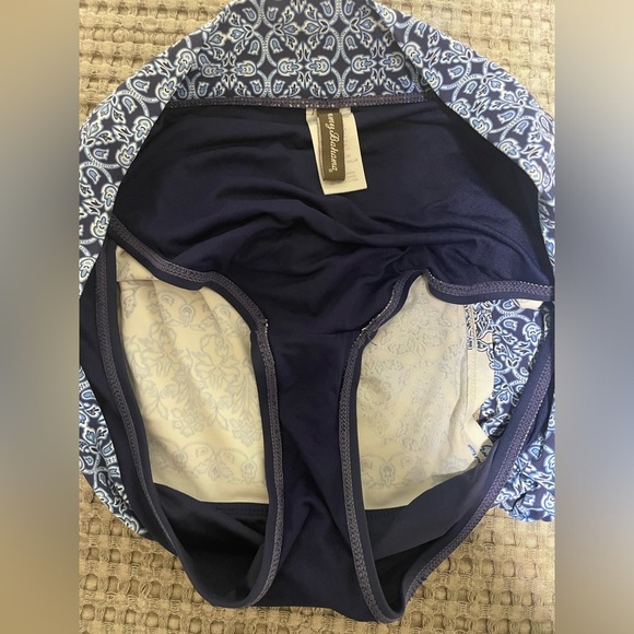 👙 Tommy Bahama Full Coverage Bra Top and Blue / Skirted Hipster Bottoms … - Picture 8 of 10